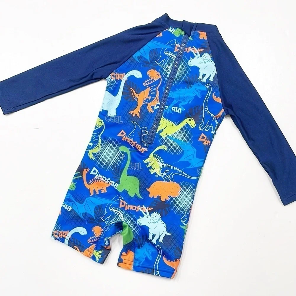 Baby boys dinosaur print rashguard